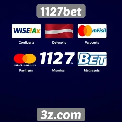 Métodos de pagamento disponíveis no site 1127bet