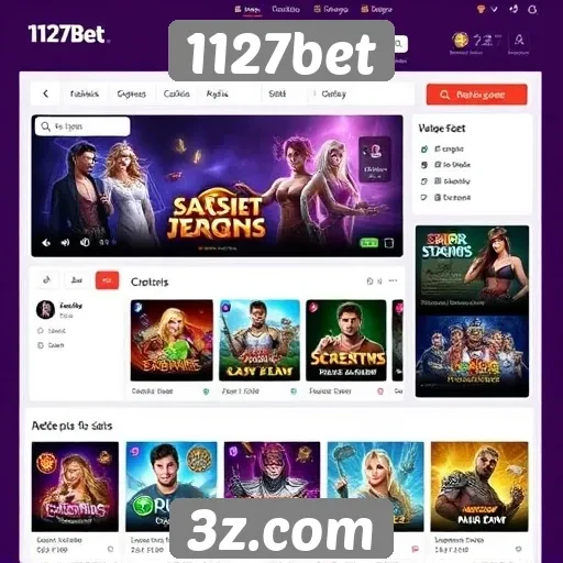 Análise da interface do usuário do site 1127bet